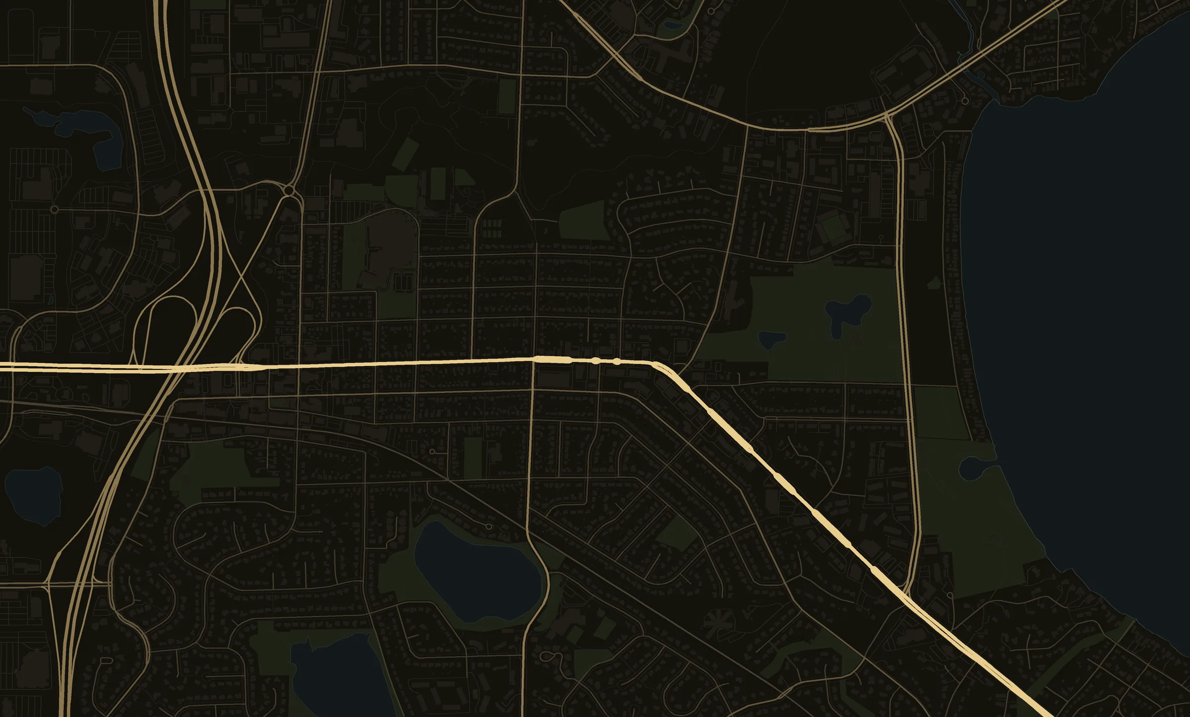Map of Middleton, Wisconsin around University Avenue, drawn in dark bronze and gold, with Hair Garden Salon Suites marked at 6808 University Avenue.